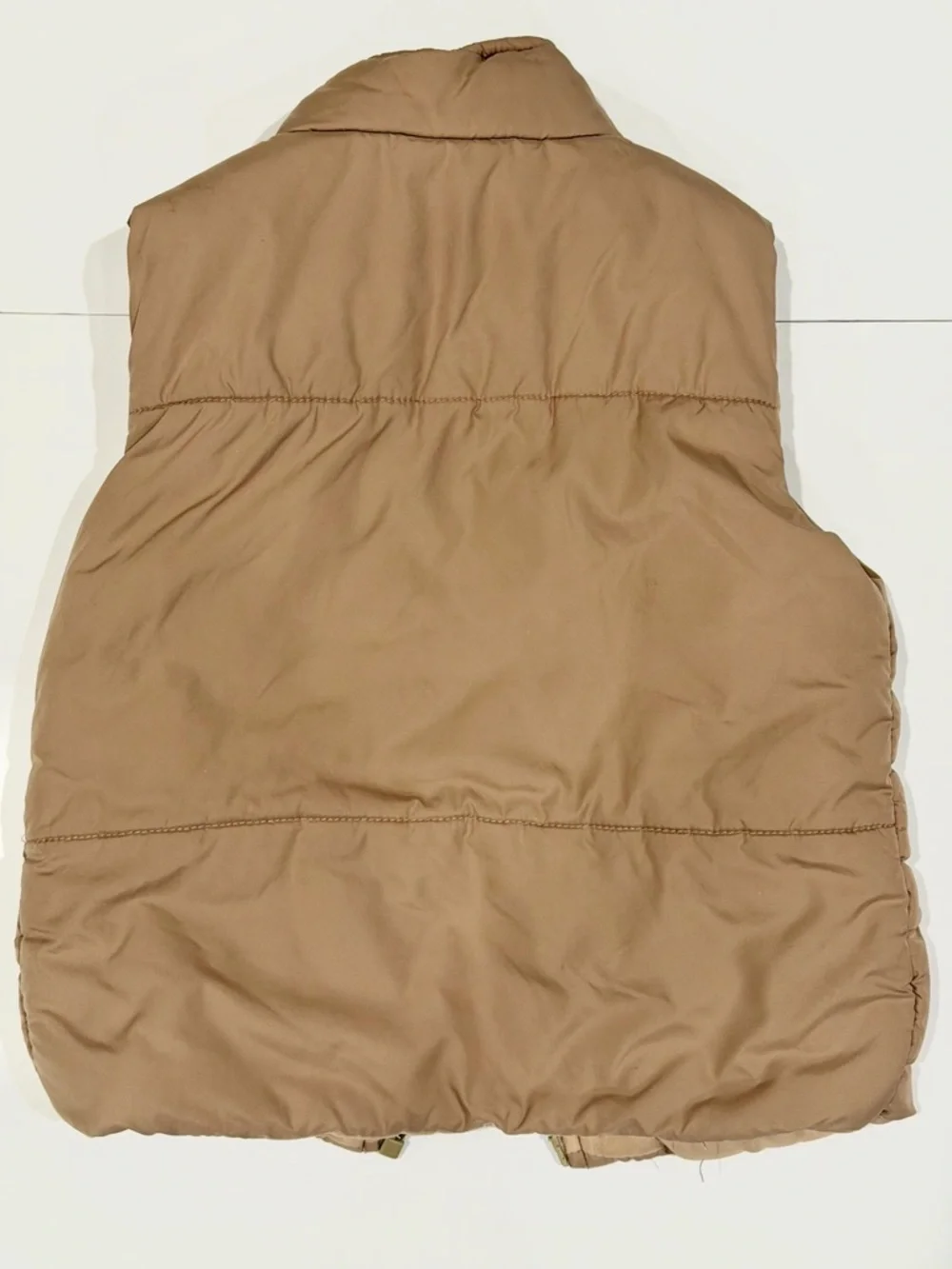 SHEIN Bundle Kids Vests - 2T/ 3T - Khaki Puffer & Pink Quilted Snap Vest